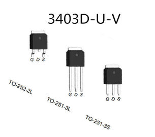 선형 힘 MOS 전계효과 트랜지스터 수직 구조 3403D-U-V